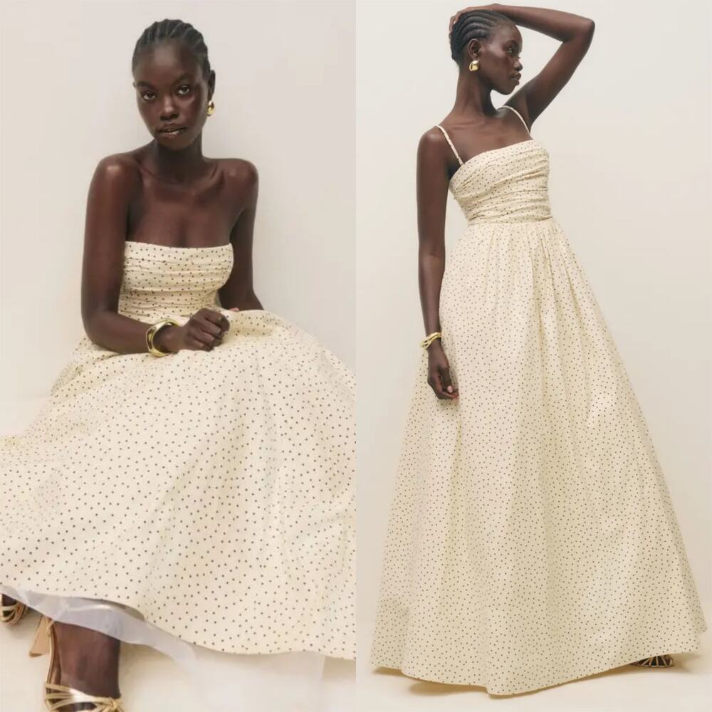 Reformation Kastoria Dress Salt Pepper